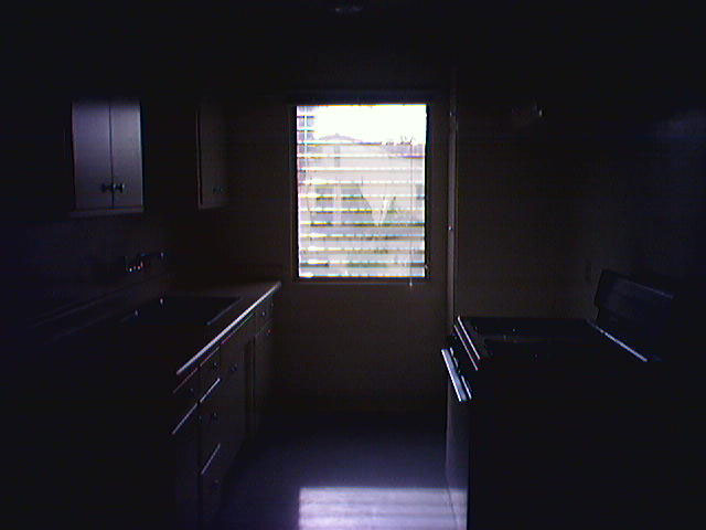 dark empty kitchen